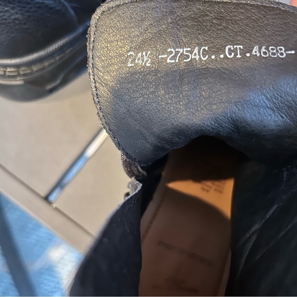 Fabian Arenas Black Leather Moto Boots Size 8 — Studded Buckle Combat Style - Picture 5 of 6